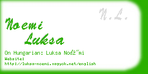 noemi luksa business card